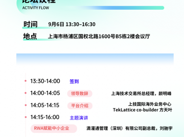 9.6·上海·链启新程｜RWA如何重塑实体资产价值与融资新范式？